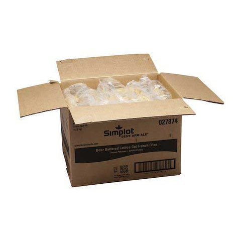 Simplot Bent Arm Ale Beer Battered Lattice Cut Fries, 4.5 Pound -- 6 per case