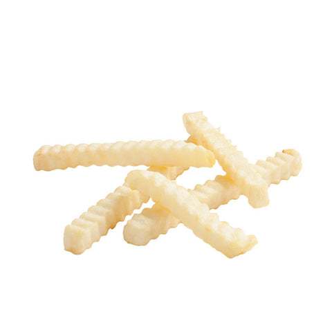 Simplot Classic 1/2 Inch Crinkle Cut Potato Fries, 5 Pound -- 6 per case.