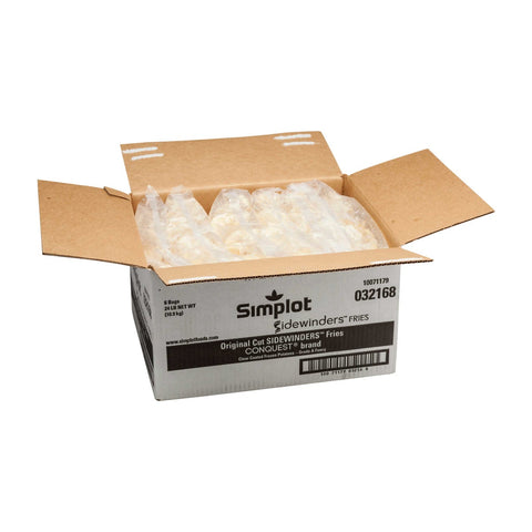 Simplot Sidewinders Clear Coated Fries, 4 Pound -- 6 per case