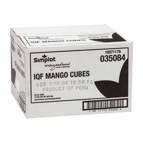 Simplot Simple Goodness Mango Fruit Cubes, 5 Pound -- 2 per case.