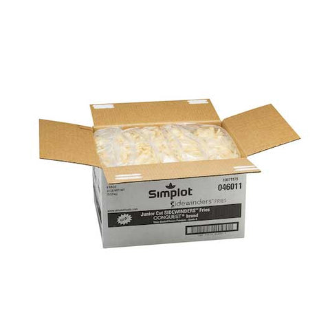 Simplot Sidewinders Junior Cut Sample Fries, 4.5 Pound -- 6 per case