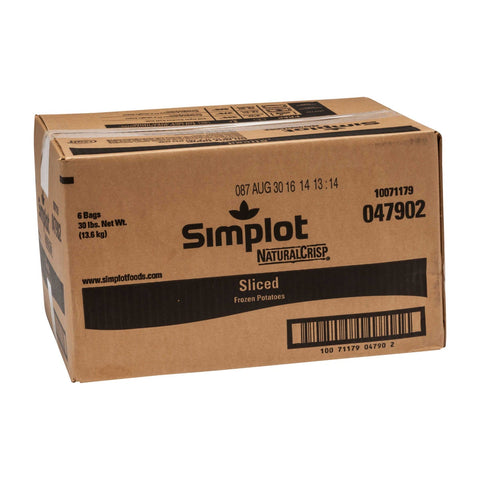 Simplot Natural Crisp Slice Potato French Fry, 5 Pound -- 6 per case.
