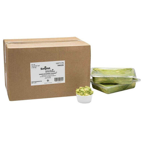 Simplot Harvest Fresh Hand Scooped Avocado Chunks, 16 Pound