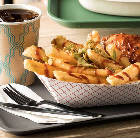 Conquest Delivery Plus Clear Coated Tin Roof Fries, 5 Pound -- 6 per case