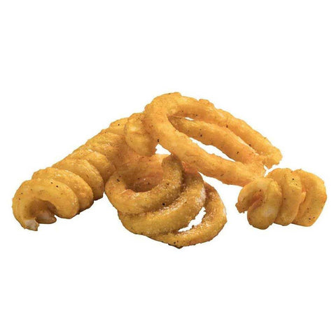 Simplot Seasoned CRISP Delivery+ Skin On Battered Potato Savory Loop, 5 Pound -- 6 per case