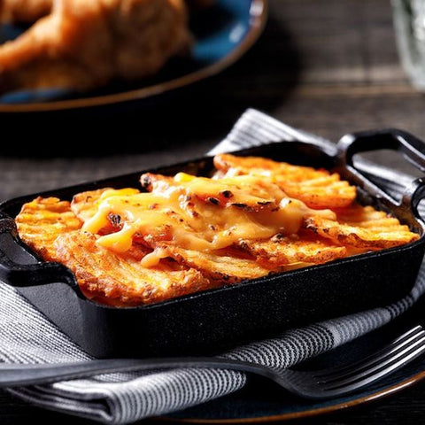 Simplot Seasonedcrisp Delivery Plus 1/4 Savory Battered Potato Skin On Slice, 4 Pound -- 6 per case