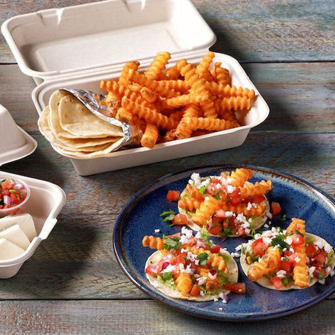 Simplot Seasonedcrisp Delivery Plus 1/2 Savory Battered Deep Skin On V Crinkle Cut French Fries, 5 Pound -- 6 per case
