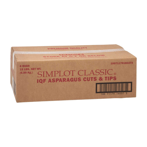 Simplot Cut and Tip Asparagus, 40 oz. package -- 6 packages per case.