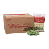 Simplot Regular Cut Green Beans - 32 oz. package, 12 packages per case