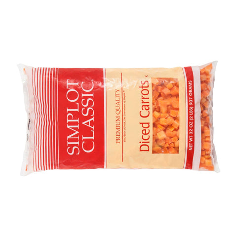 Simplot Diced Carrot, 32 Ounce -- 12 per case