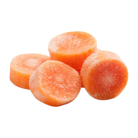 Simplot Smooth Sliced Carrot - 20 lb. package, 1 package per case