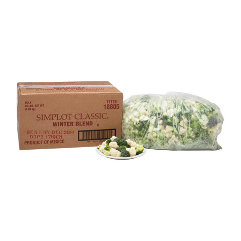 Simplot Winter Vegetable Blend - 20 lb. package, 1 package per case