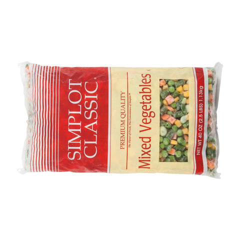 Simplot 5 Way Mixed Vegetable Blend - 40 oz. package, 12 per case