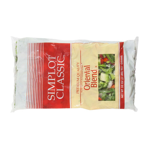 Simplot Oriental Vegetable Blend - 32 oz. package, 12 packages per case