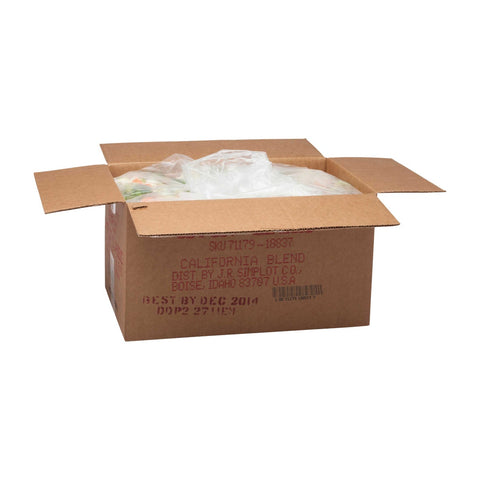 Simplot California Vegetable Blend - 20 lb. package, 1 package each