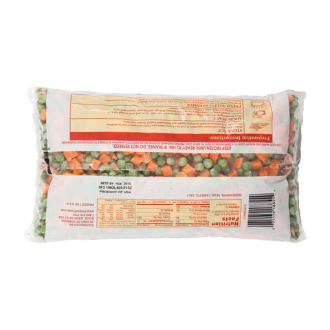 Simplot Peas & Diced Carrots - 40 oz. package, 12 packages per case