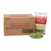 Simplot Sugar Snap Peas - 32 oz. package, 12 packages per case