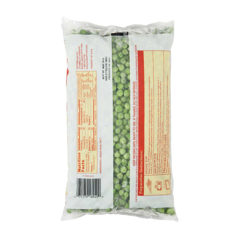 Simplot Peas - 40 oz. package, 12 packages per case