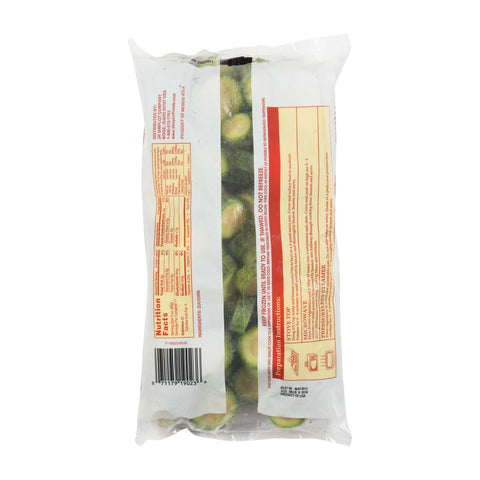 Simplot Classic Crinkle Cut Sliced Zucchini, 32 Ounce -- 12 per case.