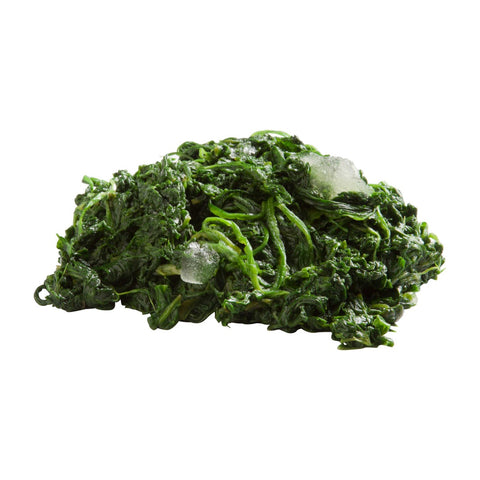 Simplot Chopped Spinach - 3 lb. package, 12 packages per case
