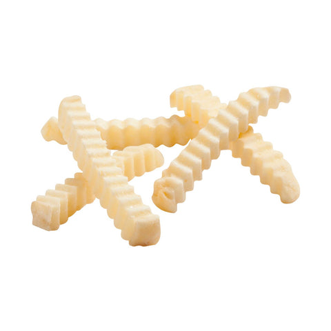 Simplot Traditional Tater Pals 1/2 inch Crinkle Cut Ovenable French Fry, 5 Pound -- 6 per case.