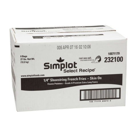 Simplot Shoestring French Fry, 4.5 Pound -- 6 per case.