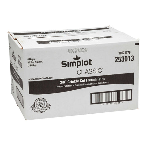 Simplot Classic Crinkle Cut Potato French Fry, 5 Pound -- 6 per case.