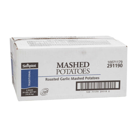 Simplot Classic Roasted Garlic Mashed Potato, 4 Pound -- 6 per case.