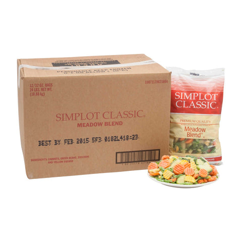Simplot Meadow Vegetable Blend - 32 oz. package, 12 packages per case
