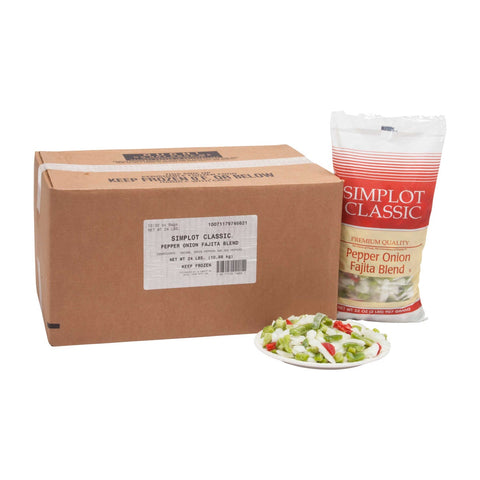 Simplot Pepper Onion Fajita Blend - 32 oz. package, 12 packages per case