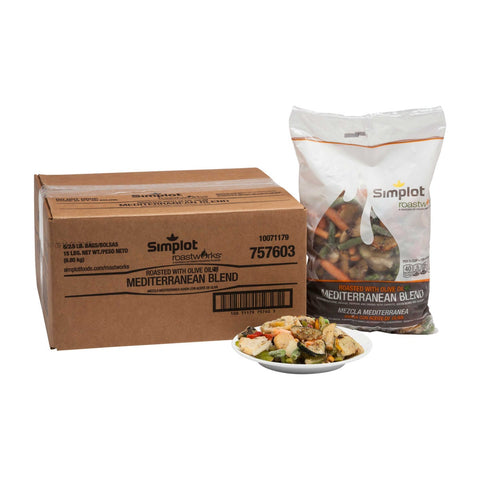 Roast Works Flame Roasted Mediterranean Vegetables Blend - 2.5 lb. packager, 6 packages per case