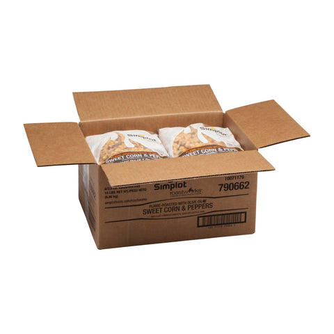 Roast Works Flame Roasted Sweet Corn and Peppers - 2.5 lb. package, 6 packages per case