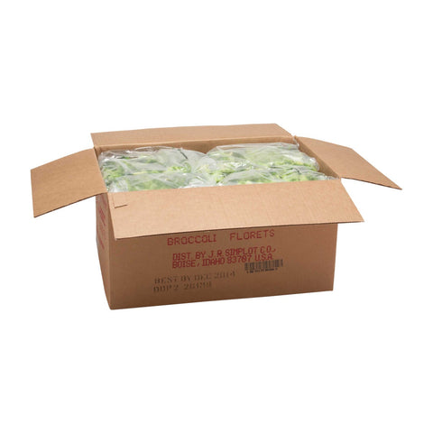 Simplot IQF Broccoli Florets - 32 oz. package, 12 packages per case