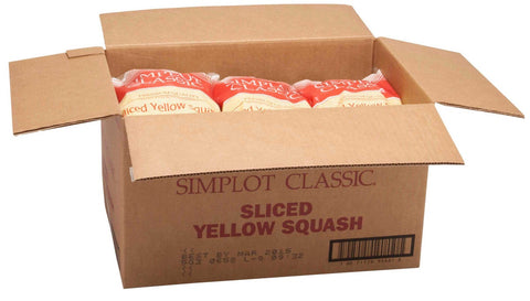 Simplot Simple Goodness Classic Vegetables Smooth Sliced Yellow Squash, 2 Pound -- 12 per case
