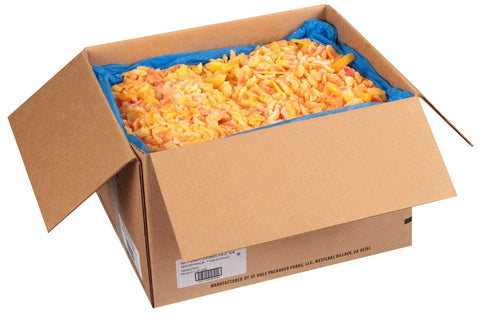 Dole 5/8 inch Peach Fruit Chunks, 30 Pound