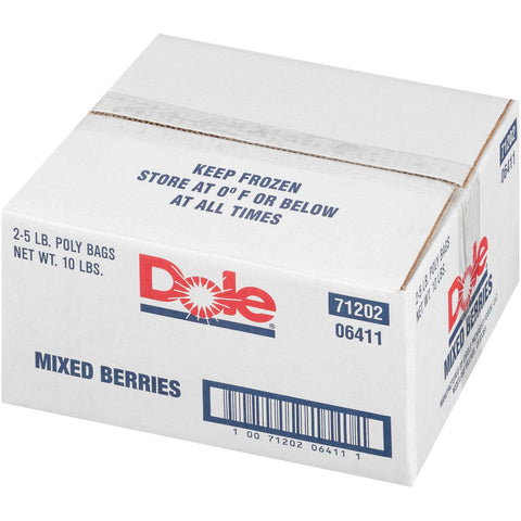 Dole Individual Quick Frozen Mixed Berry Fruit, 5 Pound -- 2 per case.