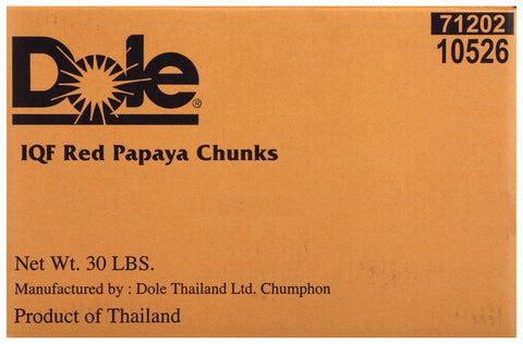 Dole Red Papaya Chunk, 30 Pound
