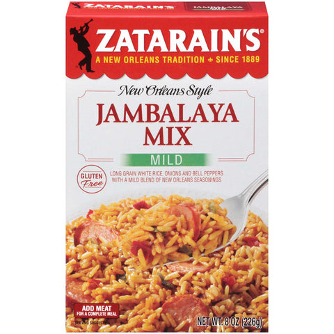 Zatarains Mild Jambalaya Mix, 8 Ounce -- 12 per case.