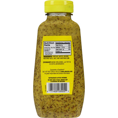 Zatarain`s Creole Mustard Squeeze Bottle, 12 oz. -- 12 per case