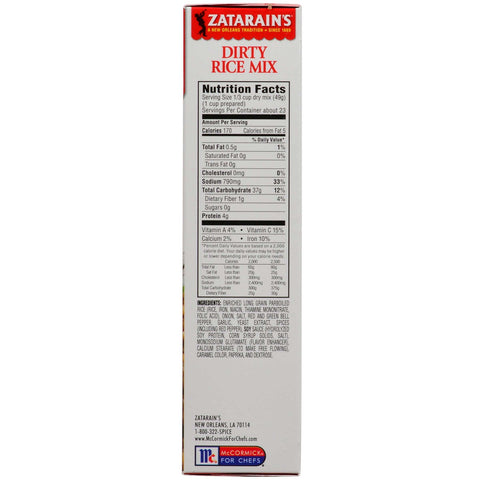 Zatarain`s Dirty Rice Mix, 40 oz. -- 8 per case