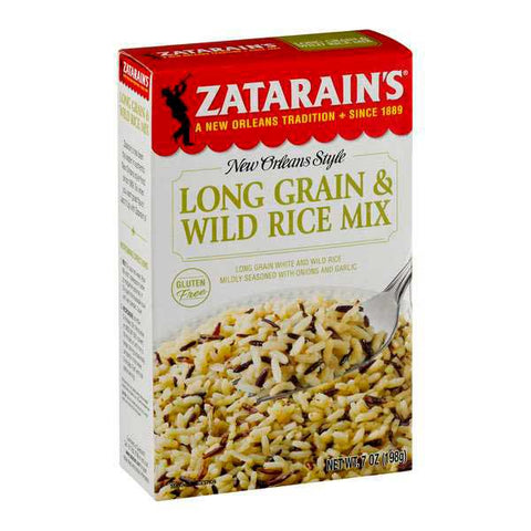 Zatarains Long Grain & Wild Rice, 7 Ounce -- 12 per case.