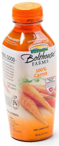 Bolthouse Farms 100 Percent Carrot Juice, 450 Milliliter -- 6 per case
