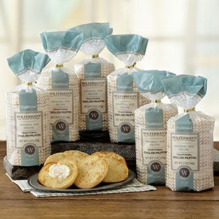 Wolfermans Original Recipe Signature English Muffin - 4 per bag -- 12 bags per case.