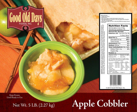 Good Old Days Apple Cobbler, 5 Pound -- 2 per case.