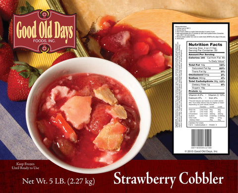 Good Old Days Strawberry Cobbler, 5 Pound -- 2 per case.