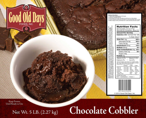 Good Old Days Chocolate Cobbler, 5 Pound -- 2 per case.