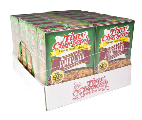 Tony Chacheres Reduced Sodium Jambalaya Seasoning without Rice, 8 Ounce -- 12 per case.