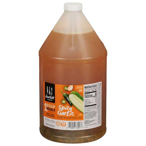 Foothill Farms 1 Step Pickle Spicy Garlic Flavored Ready Made Pickling Mix, 1 Gallon -- 4 per case