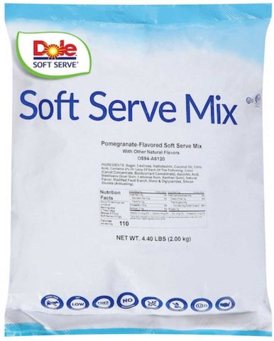 Dole Pomegranate Flavored Soft Serve Mix, 4.4 Pounds -- 4 per case