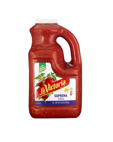 La Victoria Salsa, Medium Suprema With Onion,1 Gallon -- 4 Case